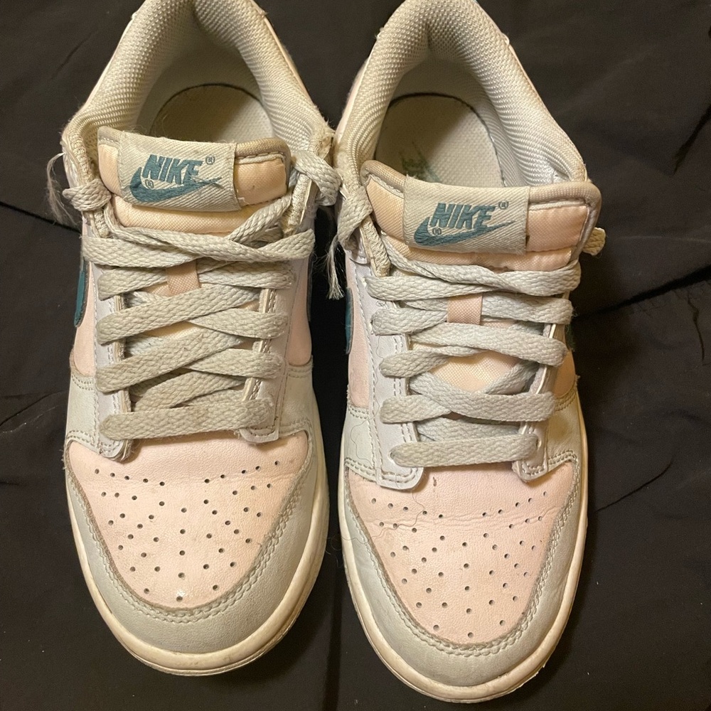 Nike Pink and Gray Sneakers Retro-Inspired Design